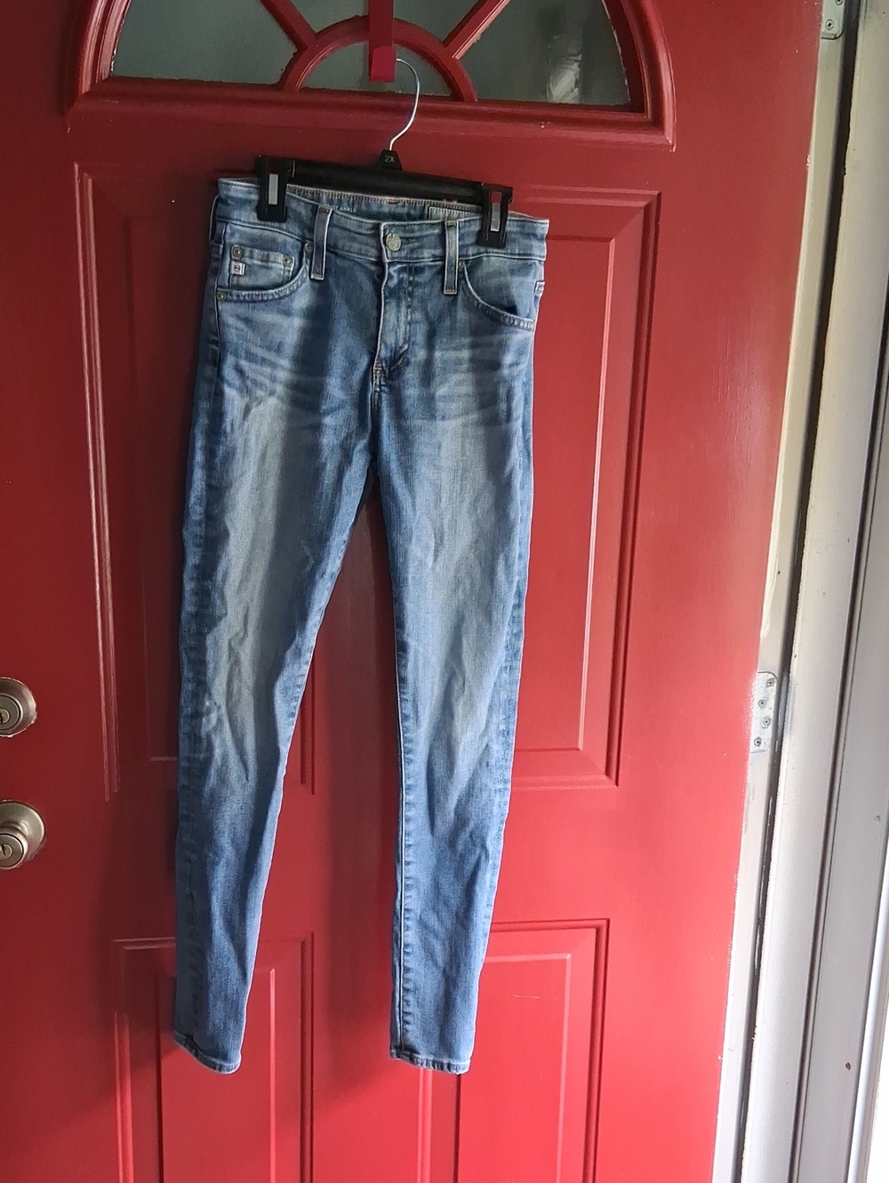 Ag Adriano Goldschmied Light Blue Skinny Jeans